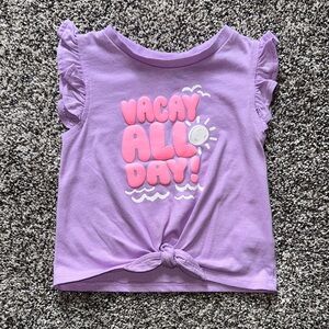 Garanimals Purple Kids Tee with 'Vacay All Day' Design